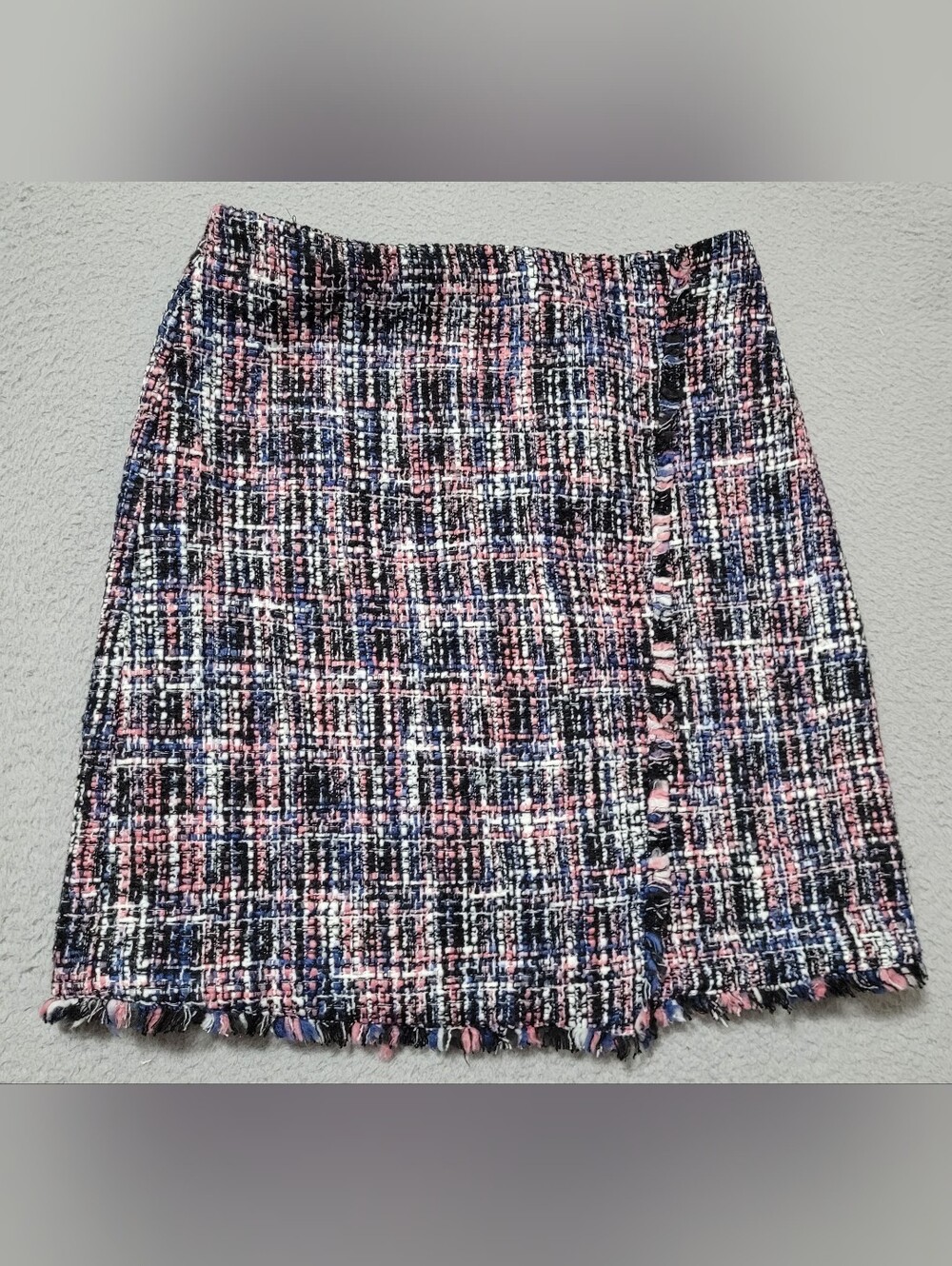 Loft Multicolor Tweed Skirt Size 0